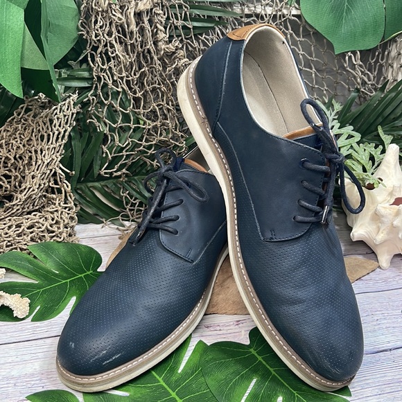 Call It Spring Navy Blue Mens Oxfords Lace up size 12 - Picture 1 of 9